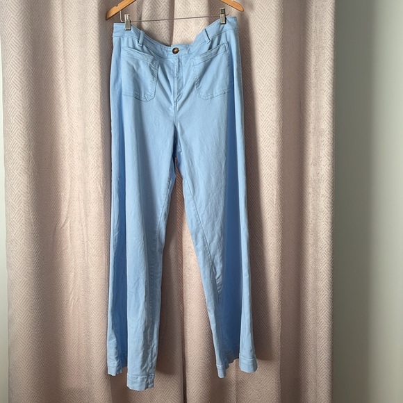 TALL Palmer wide leg pant in twill - Picture 2 of 5